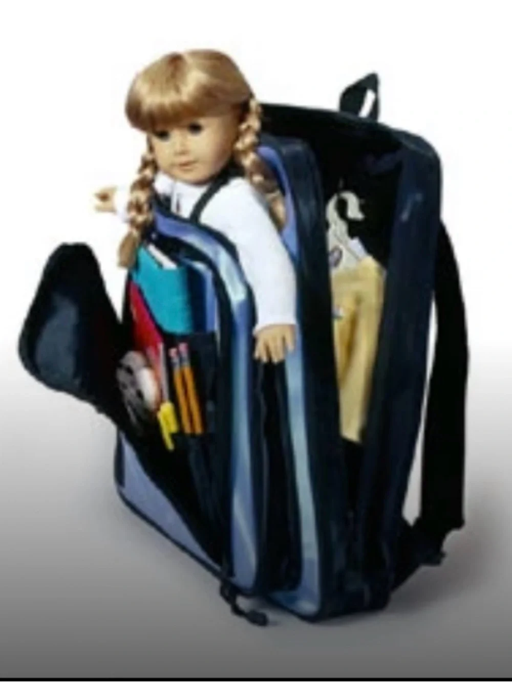 VINTAGE (2001) American Girl Lilac and Black Kid’s Matching Backpack & Suitcase